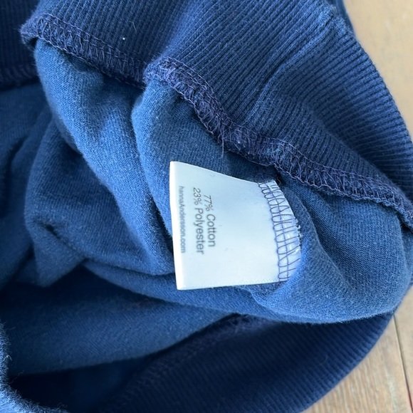 Hanna andersson navy velour pullover sweatshirt - Picture 4 of 5